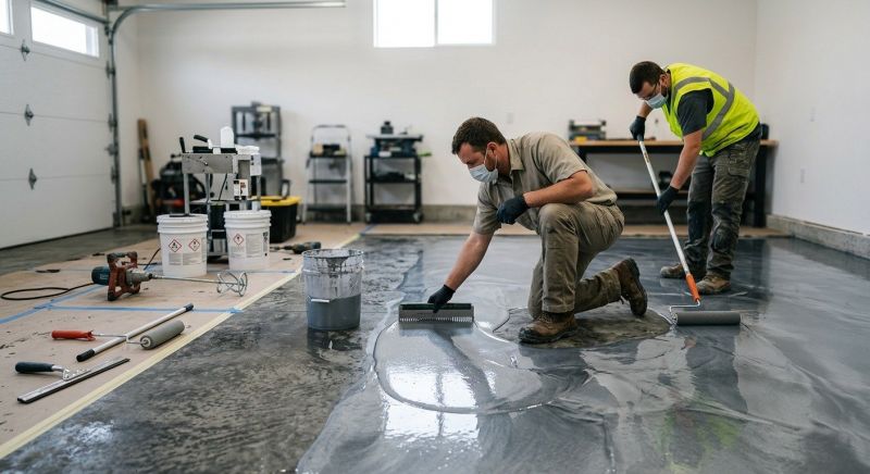 Our team working on Flooring Service projects in Elizabeth, CO