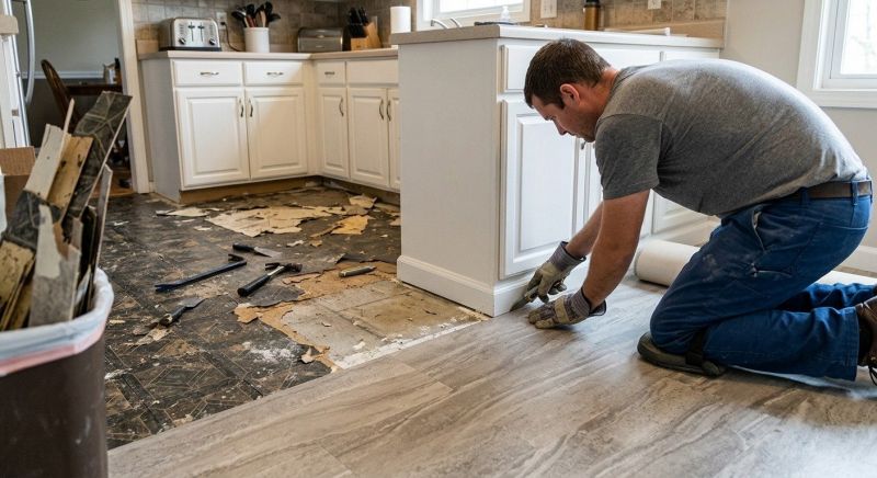 Linoleum Flooring Replacement in Elizabeth, CO