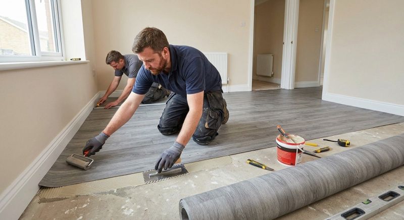Sheet Linoleum Installation in Aurora, CO