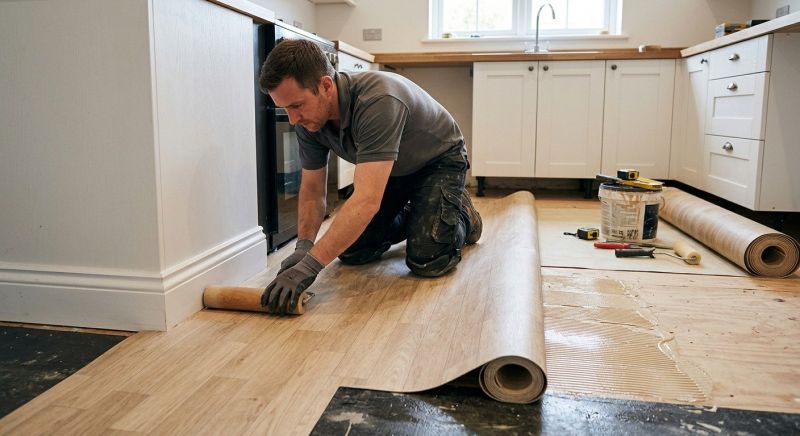 Sheet Linoleum Installation in Monument, CO